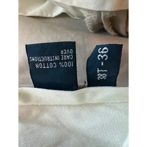 Polo Ralph Lauren Mens Classic Fit Andrew Pant 38T-36 Big & Tall 100% Cotton Bei